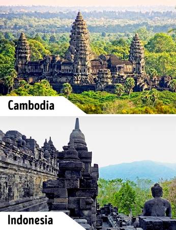 Trước đây Angkor Wat là một khu đền Phật giáo bí ẩn ít người biết tới, thì vài năm gần đây đã rất nổi tiếng. Du khách từ khắp nơi trên thế giới đổ tới để chiêm ngưỡng kiến trúc cổ hàng ngày. Tuy nhiên đến với đền Borobudur ở Indonesia, du khách sẽ không gặp cảnh vừa len lỏi giữa dòng người vừa tham quan.