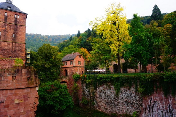 Với tôi, mỗi chuyến đi, mỗi trải nghiệm đều để lại một bài học hay. Trong ảnh: Một góc tuyệt đẹp ở lâu đài Heidelberg (Đức).-Ảnh: Công Nhật