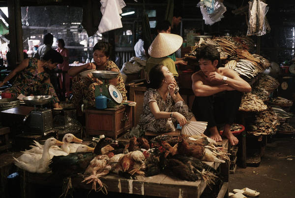 Hình ảnh đời thường của một khu chợ ở Cần Thơ.