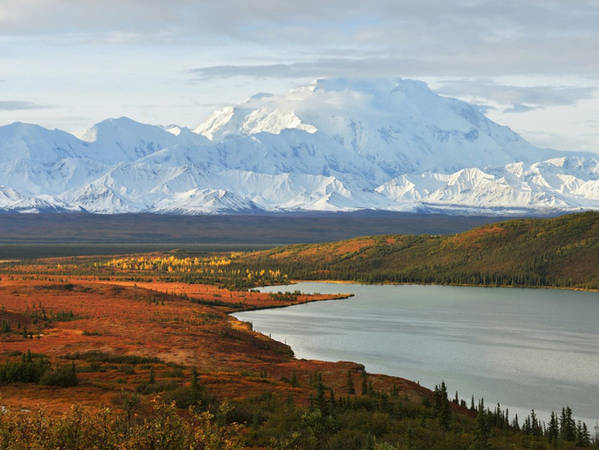 Núi Mount McKinley nằm ở Công viên quốc gia Denali, khu bảo tồn động vật hoang dã rộng hơn 6 triệu mẫu Anh