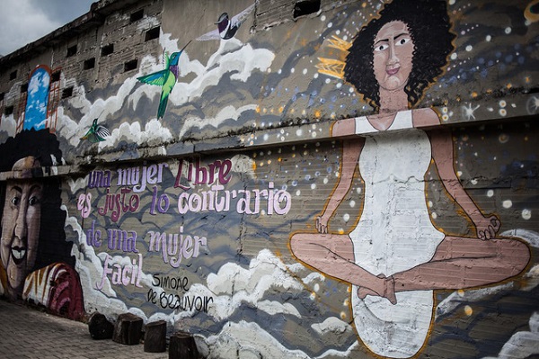Ảnh: Juancho Torres Nghệ thuật đường phố này được thực hiện theo dự án có tên gọi "Painted for Life", giúp các họa sĩ có dịp trổ tài vẽ tranh trang trí lên vách tường, tòa nhà ở đường Comuna 13.