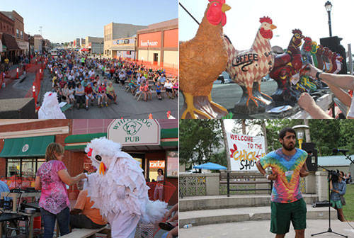 Lễ hội biểu diễn gà Wayne: Lễ hội này diễn ra vào tháng 7 ở thành phố Wayne thuộc bang Nebraska, dành cho những ai yêu gà. Trong lễ hội này, bạn có thể tham gia màn khiêu vũ gà lớn nhất thế giới, cuộc thi chân gà đẹp nhất hay cuộc thi đóng giả gà đạt nhất.
