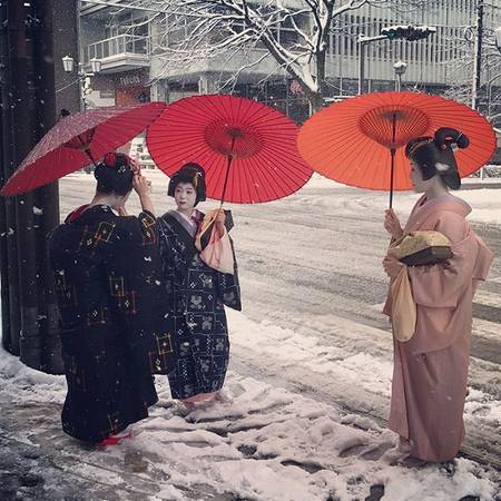 Những nàng geisha lộng lẫy với nước da trắng như tuyết