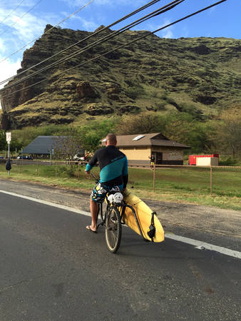 Dừng lại nơi ấy, bờ tây Oahu - Ảnh: Thủy Ong