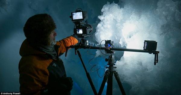Khi làm việc tại Nam Cực, Powell bắt đầu quay một bộ phim tài liệu về cuộc sống hàng ngày của những người sống ở đây, đặc biệt là những người ở lại vào mùa đông. Nhiệt độ thấp, gió mạnh khiến công việc này vô cùng khó khăn.