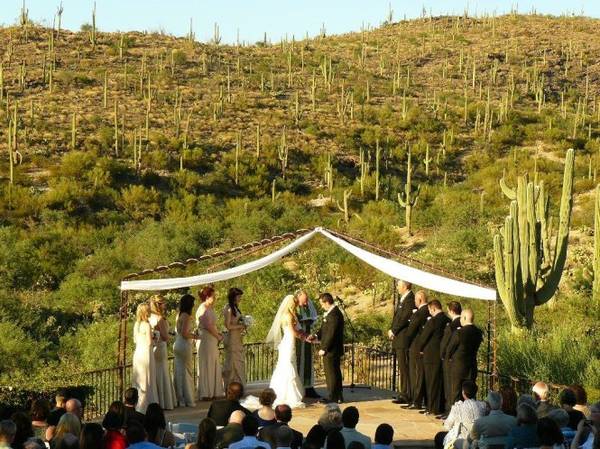 Nhiều cặp đôi chọn công viên Saguaro làm nơi tổ chức hôn lễ - Ảnh: wp
