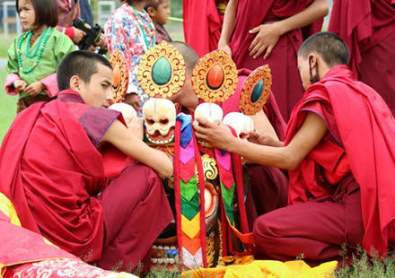 Lễ hội Wangdue Phodrang Tshechu. Ảnh: Bành Hoa