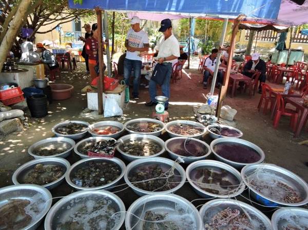 Chợ xứ biển - một nét văn hóa của cư dân Cù Lao Chàm - Ảnh: THANH LY