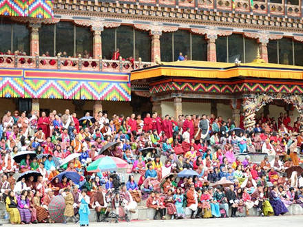 Thimphu Tshechu ở thủ đô.