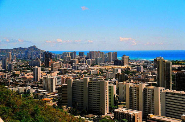 Toàn cảnh thủ đô Honolulu.