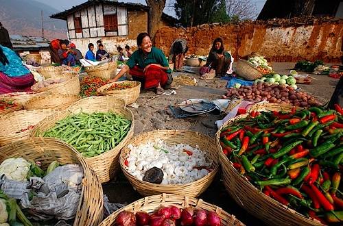 Ớt cay là nguyên liệu không thể thiếu trong các bữa ăn của người Bhutan. Ảnh: Asherworldturns