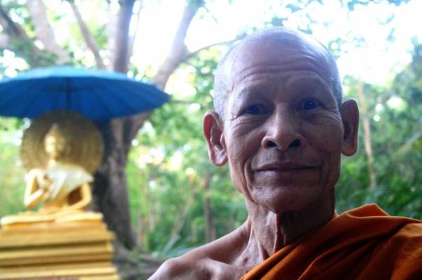 Chân dung một sư thầy ở Thái Lan.