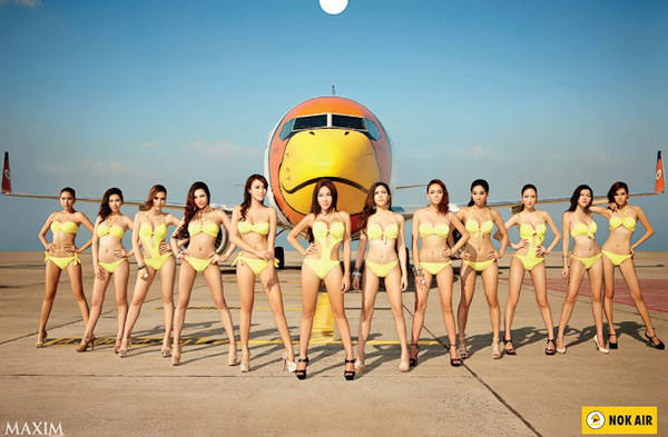 Du lịch Thái Lan - Quảng cáo bikini hấp dẫn của Nok Air. 