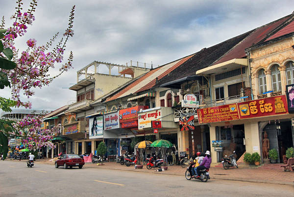 Đường phố Battambang. Ảnh: ST