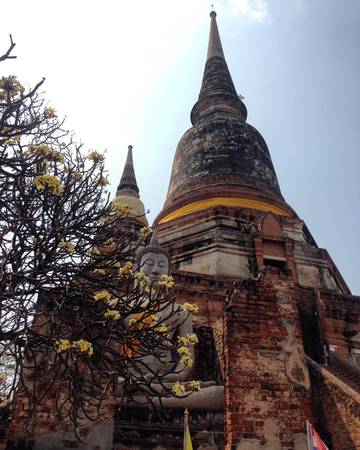  Những công trình kiến trúc độc đáo của Ayutthaya luôn khiến du khách thấy thích thú. Ảnh: instagram