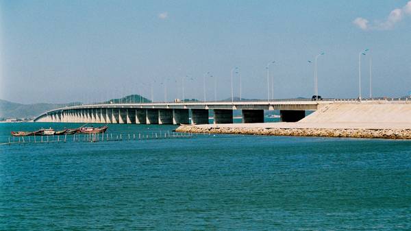 Cầu Thị Nại là cây cầu vượt biển dài nhất Việt Nam nằm trong hệ thống cầu đường Nhơn Hội. 
