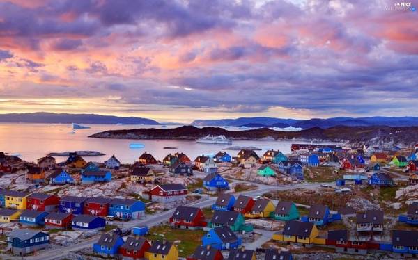 Mùa hè ở thị trấn Ilulissat ở Greenland - Ảnh: nicewallpapers
