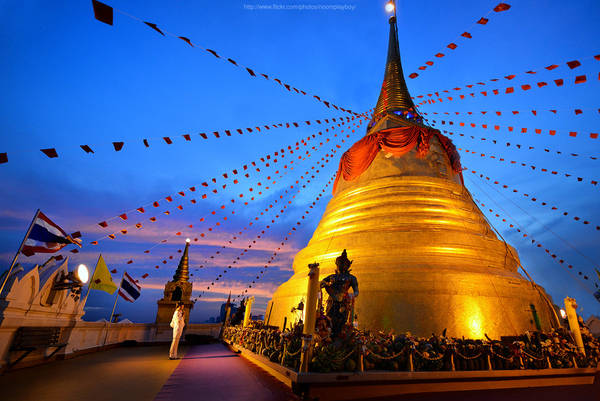 Chùa Wat Saket (Chùa Núi Vàng), Bangkok, Thái Lan