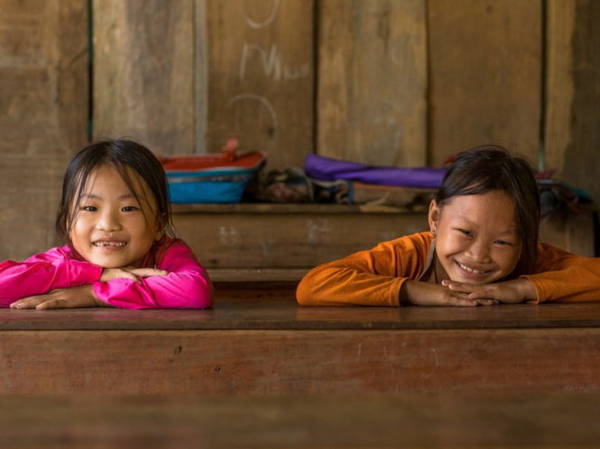 Trẻ em dân tộc Pà Thẻn trong lớp học ở thôn Thượng Minh, xã Hồng Quang, huyện Lâm Bình, Tuyên Quang - Ảnh: Réhahn
