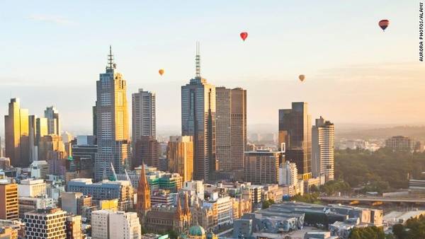 Dạo chơi bằng khinh khí cầu ở Melbourne, Australia