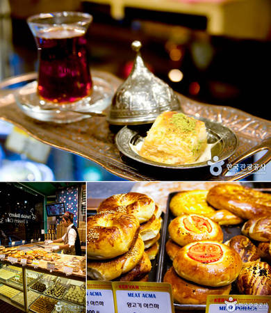 Kervan chuyên bán các loại bánh truyền thống của Thổ nhĩ Kỳ. Ảnh: Visitkorea