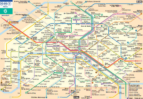 Mạng lưới tàu điện ngầm chằng chịt rất tiện lợi cho người Paris nhưng lại là ám ảnh của khách du lịch. Ảnh: RATP.
