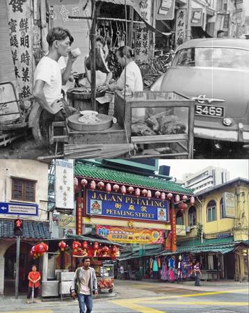 Đường Petaling ở khu phố Tàu, Kuala Lumpur nổi tiếng với các nhà hàng, quầy ẩm thực bán món địa phương. Tuy nhiên, du khách hãy nhớ mặc cả khi mua đồ tại đây.