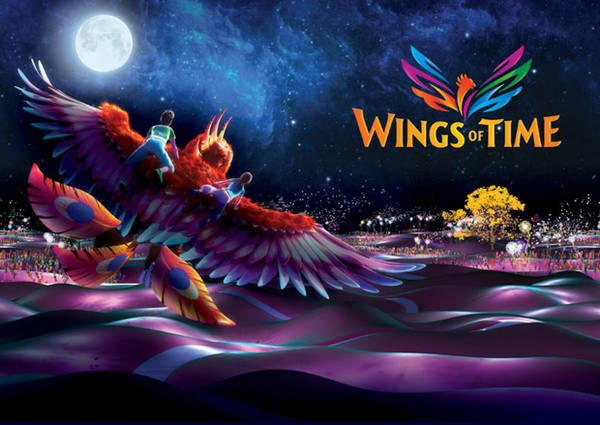Du lich Singapore - Chương trình nhạc nước 'Wings of time' được tổ chức định kỳ hàng đêm tại đảo Sentosa.