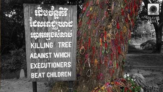 Mỗi chiếc vòng tay này tượng trưng cho linh hồn một em bé chết oan do tội ác của quân Khmer Đỏ.
