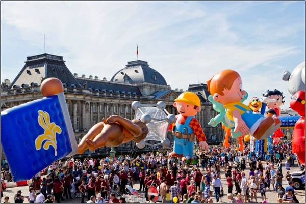 Brussels tràn ngập du khách trong thời điểm diễn ra lễ hội truyện tranh - Ảnh: wp