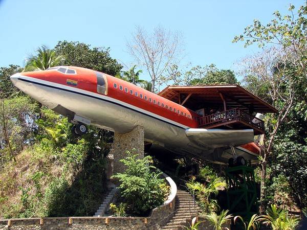 Khách sạn Costa Verde tại Costa Rica được dựng nên từ chiếc máy bay Boeing 707 cũ có từ năm 1965.