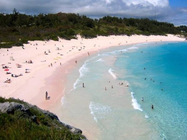 Bạn có thể khám phá những bãi biển cát hồng Elbow Beach ở Bermuda, một hòn đảo thiên đường á nhiệt đới ở ngoài khơi phía đông nước Mỹ. Ảnh: Leeabbamonte.