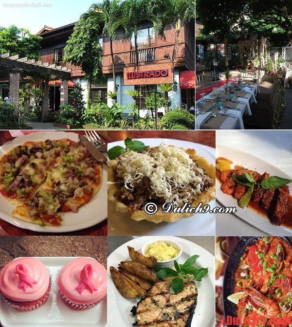 Nhà hàng Iiustrado - Du lịch manila, Philippines tự túc ăn uống tại nhà hàng được yêu thích nhất Manila