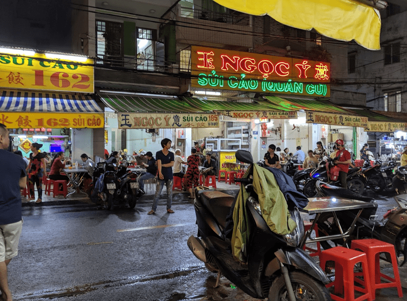 Địa điểm ăn uống Sài Gòn. Ăn ở đâu Sài Gòn? Phố sủi cảo Hà Tôn Quyền