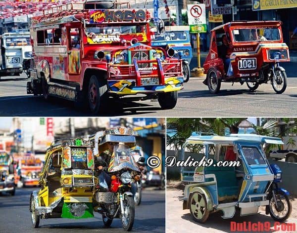 Những phương tiện di chuyển chủ yếu trên đảo Cebu