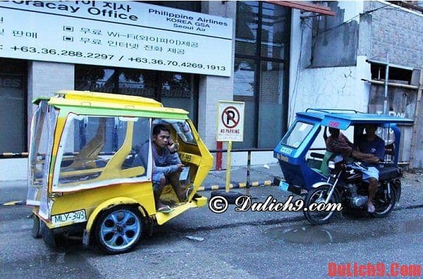 Cẩm nang hướng dẫn du lịch Boracay, Philippines tự túc đi lại bằng xe Tricycle - Kinh nghiệm du lịch đảo Boracay tự túc giá rẻ
