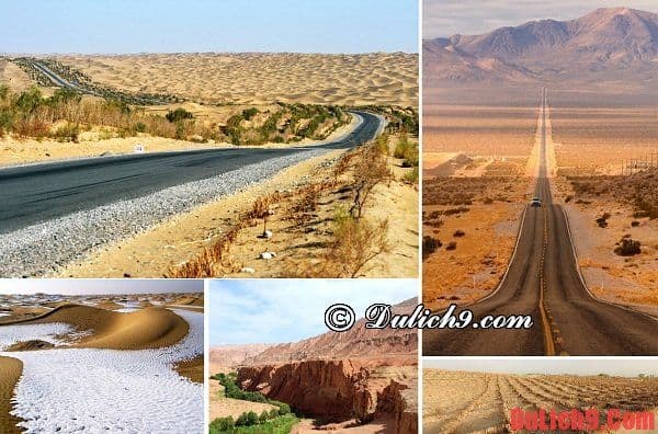 Sa mạc Taklamakan - Du lịch Trung Quốc và tham quan đường quốc lộ xuyên qua sa mạc dài nhất thế giới