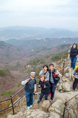 Trên đỉnh núi Dobongsan