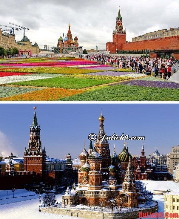  Thời điểm thích hợp và tuyệt vời nhất để du lịch Moscow, Nga thuận lợi và vui vẻ