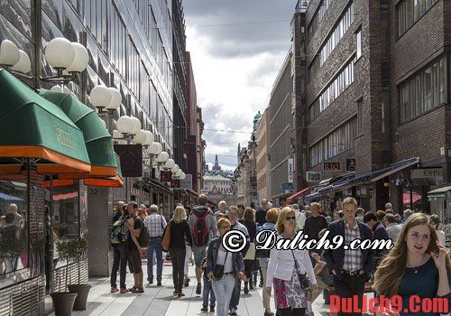 Norrmalm - Địa điểm mua sắm giá rẻ khi du lịch Thụy Điển - Du lịch Thụy Điển mua gì, mua ở đâu?