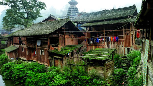 Làng cổ đại ở tỉnh Quý Châu, Trung Quốc