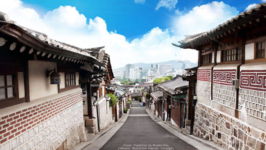 Du lịch Seoul - Hàn Quốc - làng Hanok Bukchon - iVIVU.com
