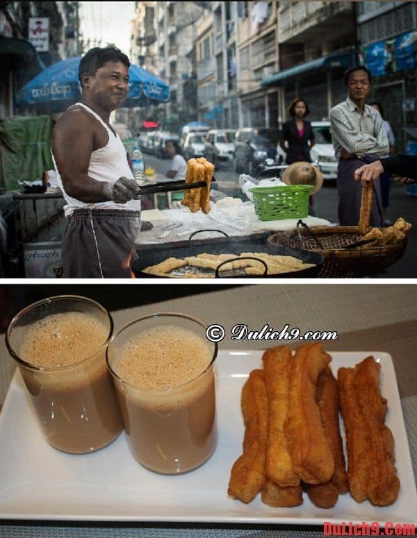 Quẩy E Kya Kway Món ăn đường phố Yangon nổi tiếng không thể bỏ lỡ khi du lịch Myanmar