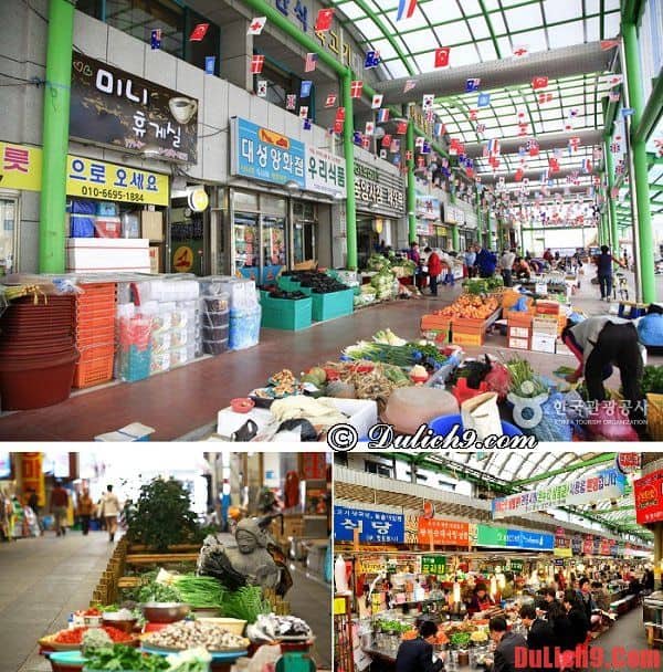 Du lịch Hàn Quốc mua sắm ở khu chợ truyền thống Gyeongju Jungang