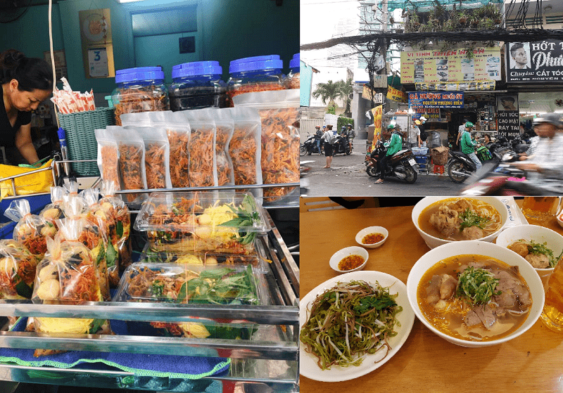 Địa điểm ăn uống ở TPHCM. Ăn ở đâu ngon Sài Gòn? Phố bánh tráng trộn Nguyễn Thượng Hiền