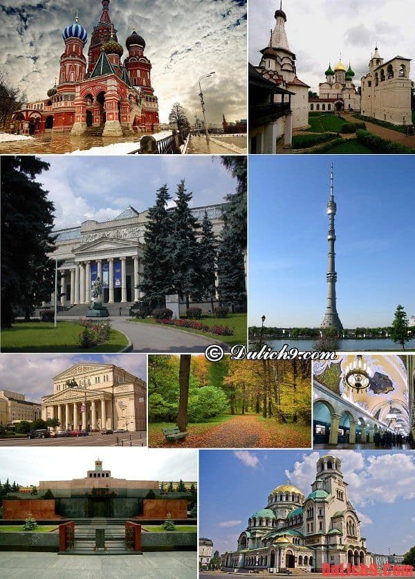 Những điểm tham quan hấp dẫn, độc đáo và nổi tiếng nên đến khi du lịch Moscow, Nga