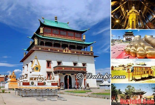 Tu viện Gandan Khiid – Điểm tham quan thú vị nhất ở Ulan Bator, Mông Cổ. Địa điểm du lịch nổi tiếng ở Mông Cổ. Du lịch Mông Cổ đi đâu tham quan?