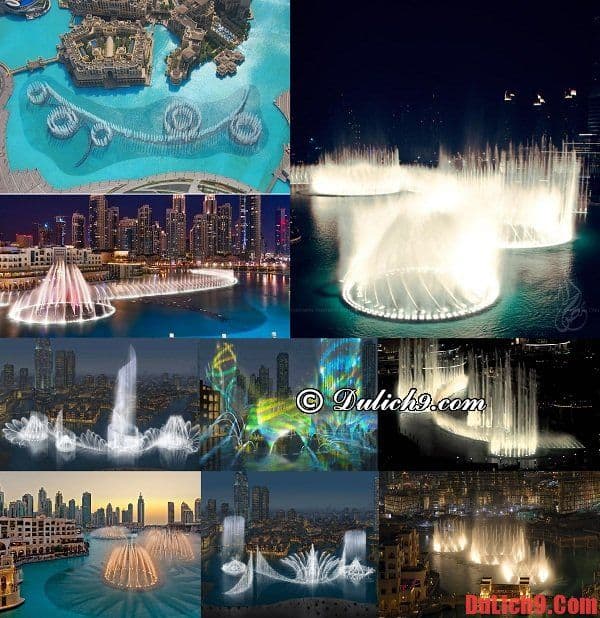 Du lịch Dubai chiêm ngưỡng vẻ đẹp hào nhoáng của đài phun nước Dubai