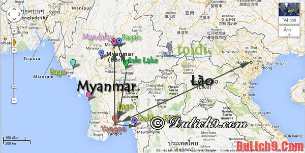 Cách di chuyển tới Myanmar: Kinh nghiệm đi lại khi du lịch Myanmar