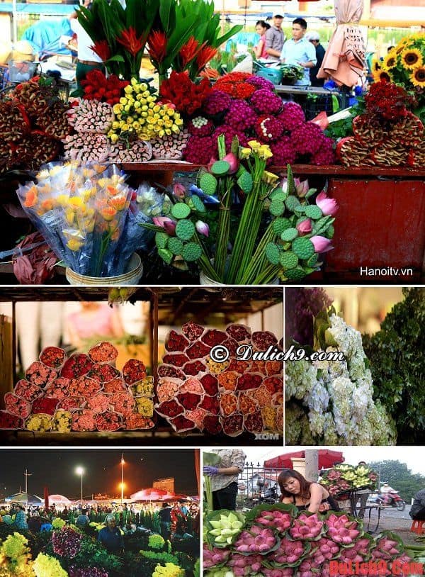 Chợ hoa Tết nổi tiếng nên đến khi du lịch Hà Nội